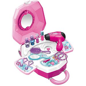 Brincando de profissoes maleta dia da beleza 2em1 (sortido) - dm toys (unidade)