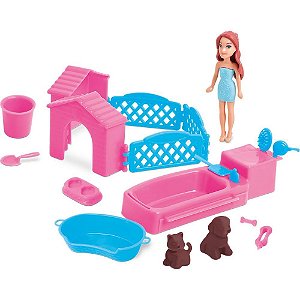 Brincando de profissoes judy pets c/acessorios - samba toys (unidade)