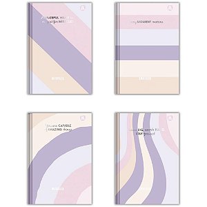 Caderno brochurao capa dura cristales 80f - animativa (pct.c/05)