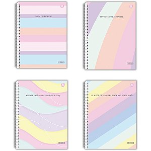 Caderno 01x1 cp.dura colegial cristales 80fls. - animativa (pct.c/04)