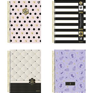 Caderno 10x1 capa dura rebeca bonbon 160f - animativa (pct.c/04)
