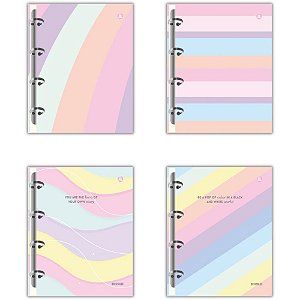 Caderno argolado cristales 160f - animativa (unidade)