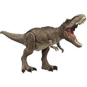 Boneco e personagem jw t.rex ataque total - mattel (unidade)