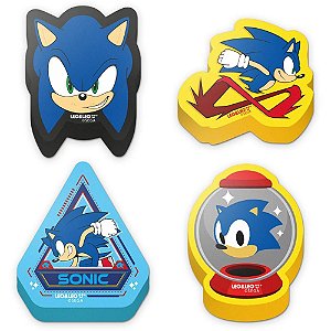 Borracha decorada sonic c/forma (s) - leonora (cx.c/12)