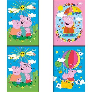 Caderno brochura 1/4 capa dura peppa pig 80fls - tilibra (pct.c/05)