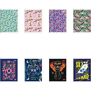 Caderno brochura 1/4 d+ 96 folhas masc/fem. - tilibra (pct.c/10)