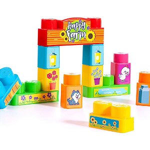 Brinquedo para montar baby land fazendinha 19 pecas - cardoso toys (unidade)