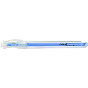 Caneta marca texto clear azul - maxprint (cx.c/12)