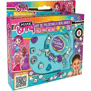 Bijuteria e micanga make brinq pulseira e berloque - polibrinq (kit)
