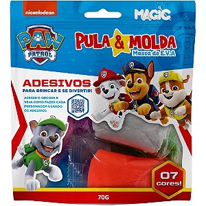 Massa para modelar criativa pula e molda 70g chase 7cores - magic kids (unidade)