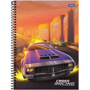 Caderno 01x1 capa dura cross racing 80f - foroni (pct.c/04)