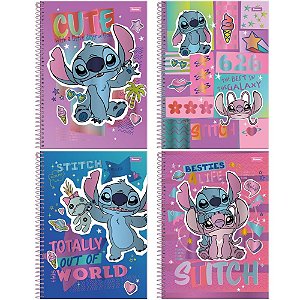 Caderno 15x1 capa dura stitch 240fls. - foroni (pct.c/02)