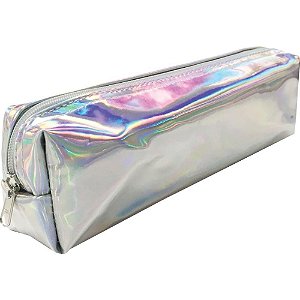 Estojo simples holografico retangular sortido - kit (unidade)