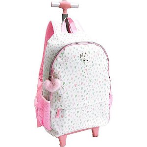 Mochila com rodinha emotions gd c/chaveiro - kit (unidade)