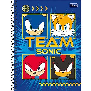 Caderno brochura 1/4 capa dura sonic 80fls. - tilibra (pct.c/05)