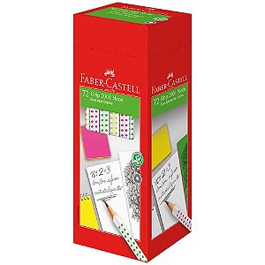 Lapis preto triangular ecolapis grip 2001 neon - faber-castell (cx.c/72)