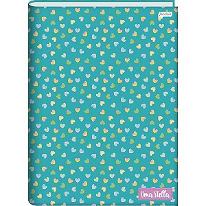 Caderno brochura 1/4 capa dura stella 80fls. - jandaia (pct.c/05)