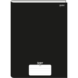 Caderno brochurao capa dura stiff slim 80fls. preto - jandaia (pct.c/05)