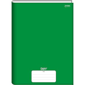 Caderno brochurao capa dura stiff slim 80fls.verde - jandaia (pct.c/05)