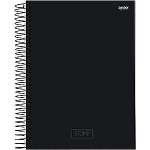 Caderno 01x1 capa dura stomp preto 96fls. - jandaia (pct.c/04)