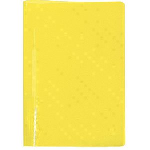 Pasta grampo trilho plastica oficio amarela - dac (pct.c/10)