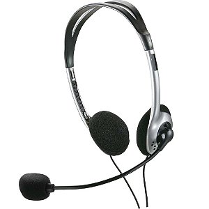 Fone de ouvido com microfone headphone preto - multi (unidade)