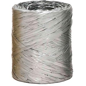 Raphia sintetica 100m prata r05 - xingo embalagens (rolo)