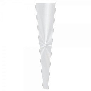 Botao cone incolor 12x3x50cm - xingo embalagens (pct.c/100)