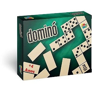 Domino tradicional em madeira - aquarela brinquedos (unidade)