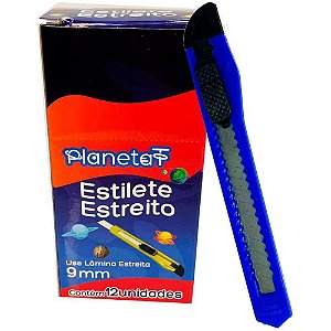 Estilete estreito 9mm (s) c/embalagem individual - v.m.p. (cx.c/12)
