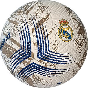 Bola de futebol real madrid pvc/pu n.5 az/dour - futebol e magia (unidade)