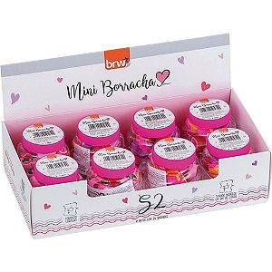 Borracha decorada s2 mini 8potesx24un. 6modelos - brw (dp.c/08)