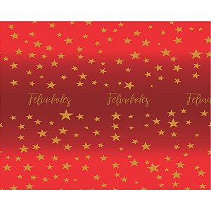Papel presente bobina couche 60cm.mod.217 estrelas vermelho - v.m.p. (bo-100mts)