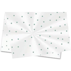 Poli sujinho decorado 49x69cm poa verde - xingo embalagens (pct.c/50)