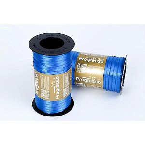 Fita de cetim 4mm 100m. azul royal duplot900 - fitas progresso (unidade)