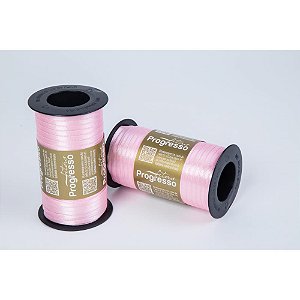 Fita de cetim 4mm 100m. rosa bebê duplo t900 - fitas progresso (unidade)