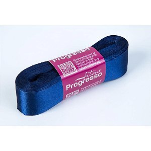 Fita de cetim 30mm 10m. azul marinho 215 - fitas progresso (unidade)