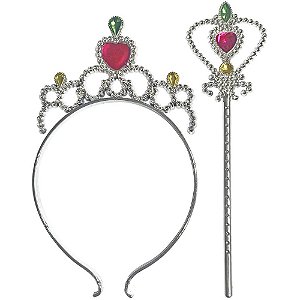 Fantasia acessorio tiara coroa e varinha love - make+ (unidade)