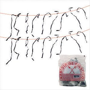 Pipa rabiola plastica c/5mts. - real seda (pct.c/10)