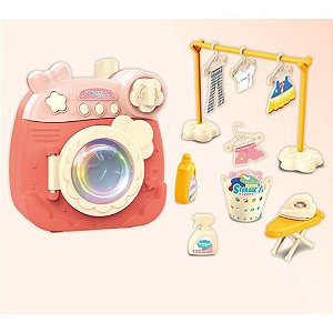 Brincando de casinha maquina de lavar c/som/acessor - pp import (unidade)