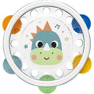 Instrumento musical pandeiro zoo dino - buba (unidade)