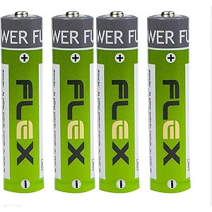 Pilha alcalina palito aaa - flex (bl.c/08)