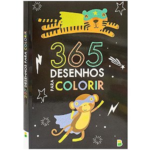 Livro infantil colorir 365 desenhos p/colorir pt 288p - todolivro (unidade)