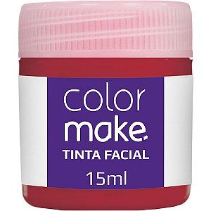 Pintura facial liquida 15ml vermelha - colormake (dp.c/12)
