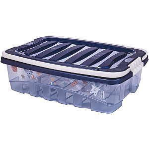 Caixa plastica multiuso gran box c/alca e trava 9,3l - plasutil (unidade)