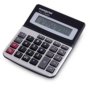 Calculadora de mesa 12 dig mx-129m preta - maxprint (unidade)