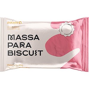 Massa de porcelana fria biscuit 85g rosa - ink way (cx.c/10)