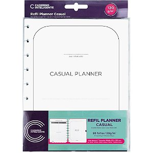 Caderno inteligente planner refil medio casual - caderno inteligente (pacote)