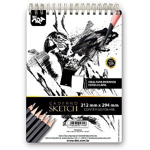 Caderno desenho universitario sketchbook tecnico 50f.150g - dac (unidade)