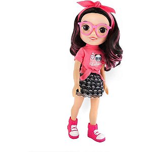 Boneca com mecanismo luluca com som - 30cm - estrela (unidade)